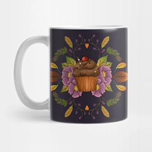 Autumnal chocolate cupcake Mug